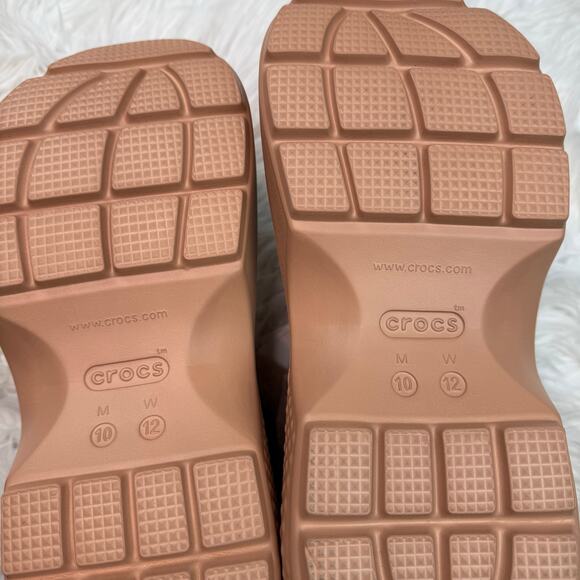 Crocs Stomp Lined Boot Size W12 M 10 Blush Pink Beige NWT - Picture 6 of 16